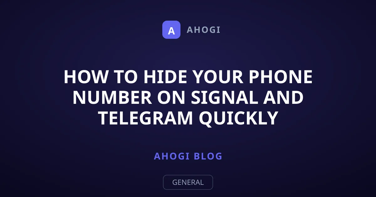 How to Hide Your Phone Number on Signal and Telegram Quickly